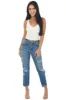 YMI Medium High Waisted Distressed Boyfriend Jeans sold by Lime Lush