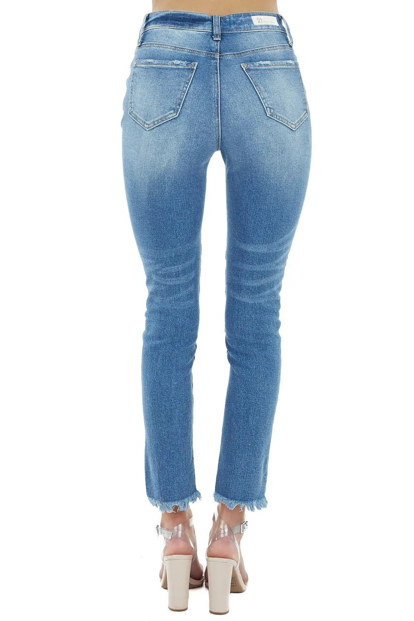 Special A Medium Wash High Rise Skinny Jeans sold by Lime Lush product image thumbnail 3