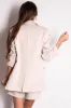 She+Sky Champagne Single Button Blazer sold by Lime Lush