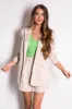 She+Sky Champagne Single Button Blazer sold by Lime Lush
