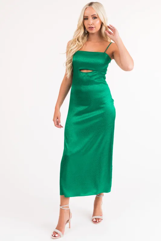Jade Animal Print Sleeveless Midi Dress sold by Lime Lush