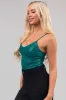 Teal Strappy Back Sequined Bodysuit sold by Lime Lush