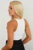 Ivory Soft Brushed Knit Sleeveless Bodysuit sold by Lime Lush