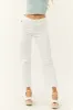 KanCan White High Rise Straight Leg Jeans sold by Lime Lush