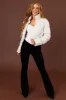 Vanilla Drawstring Hem Cropped Puffer Jacket sold by Lime Lush