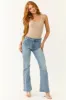 Sneak Peek Medium Light Wash Stretchy Slim Bootcut Jeans sold by Lime Lush