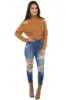 Caramel Cold Shoulder Turtleneck Knit Sweater sold by Lime Lush
