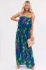 Flying Tomato Royal Blue Strapless Jumpsuit sold by Lime Lush