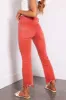 Vervet Poppy Red Flare Leg Cropped Jeans sold by Lime Lush