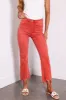 Vervet Poppy Red Flare Leg Cropped Jeans sold by Lime Lush