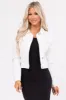 Off White Casual Fit Denim Jacket sold by Lime Lush