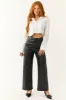 Black Pleather Wide Leg High Waisted Pants sold by Lime Lush
