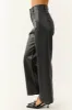 Black Pleather Wide Leg High Waisted Pants sold by Lime Lush