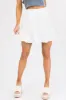 She+Sky Off White Satin Pleated Ruffle Skirt sold by Lime Lush