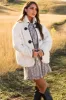 Ivory Toggle Clasp Sherpa Jacket sold by Lime Lush