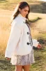 Ivory Toggle Clasp Sherpa Jacket sold by Lime Lush