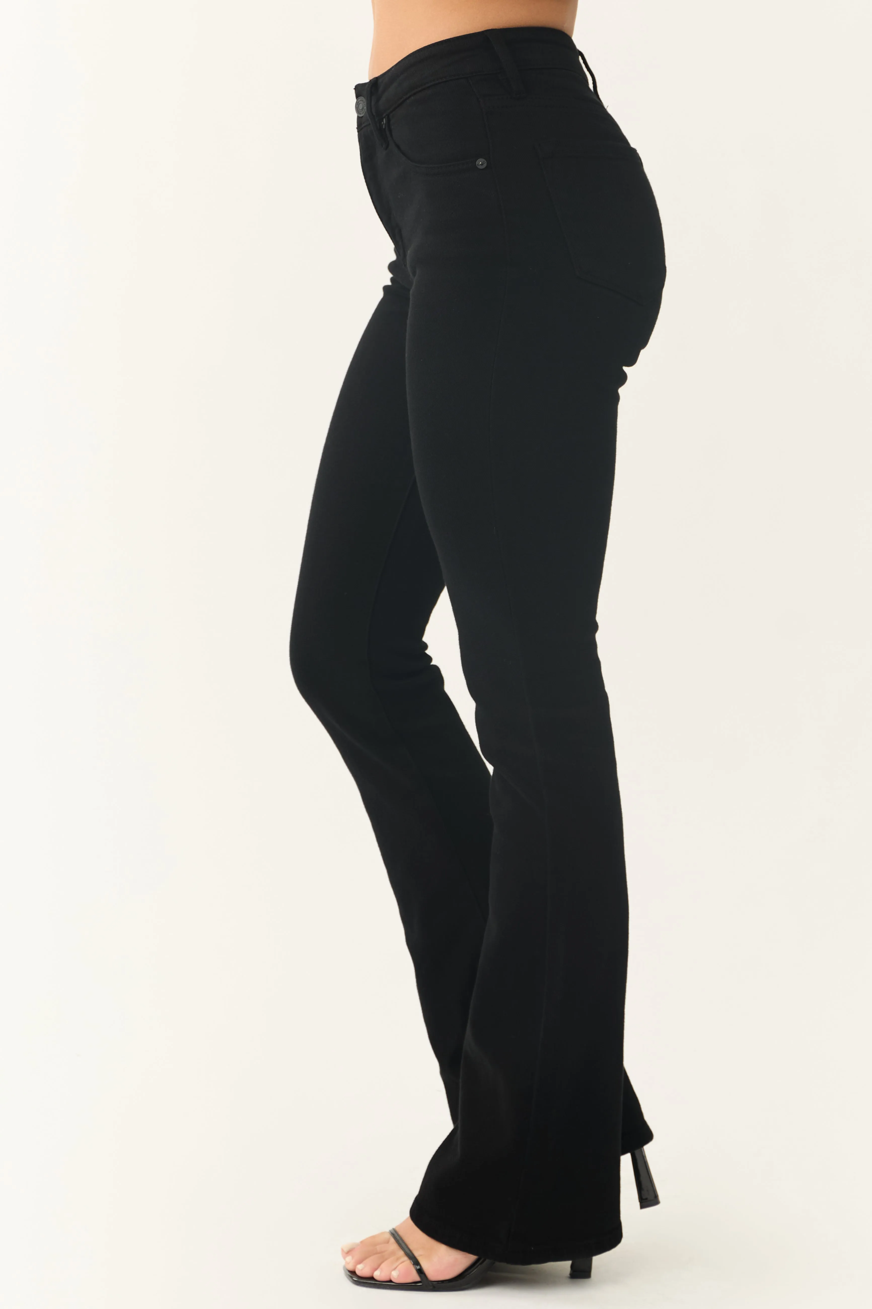 KanCan Black High Rise Bootcut Jeans sold by Lime Lush product image thumbnail 3