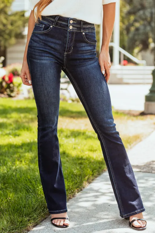KanCan Dark High Rise Bootcut Jeans made by Kan Can