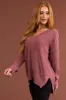 Dusty Rose V Neck High Low Sweater sold by Lime Lush