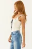 Champagne Sleeveless Stitch Detail Knit Bodysuit sold by Lime Lush