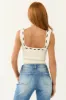 Champagne Sleeveless Stitch Detail Knit Bodysuit sold by Lime Lush