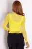 Lime Ribbed Crop Top with Long Sleeve Overlay sold by Lime Lush