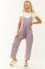 Lavender Sleeveless Front Pocket Loose Jumpsuit sold by Lime Lush