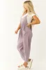 Lavender Sleeveless Front Pocket Loose Jumpsuit sold by Lime Lush