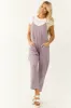 Lavender Sleeveless Front Pocket Loose Jumpsuit sold by Lime Lush