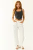 Washed Black Denim Sleeveless Corset Top sold by Lime Lush