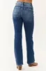 Risen Dark Wash Ankle Relaxed Bootcut Jeans sold by Lime Lush
