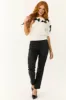 Sneak Peek Black Medium Rise Straight Leg Jeans sold by Lime Lush