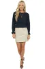 Black Bubble Sleeve Smocked Textured Blouse sold by Lime Lush