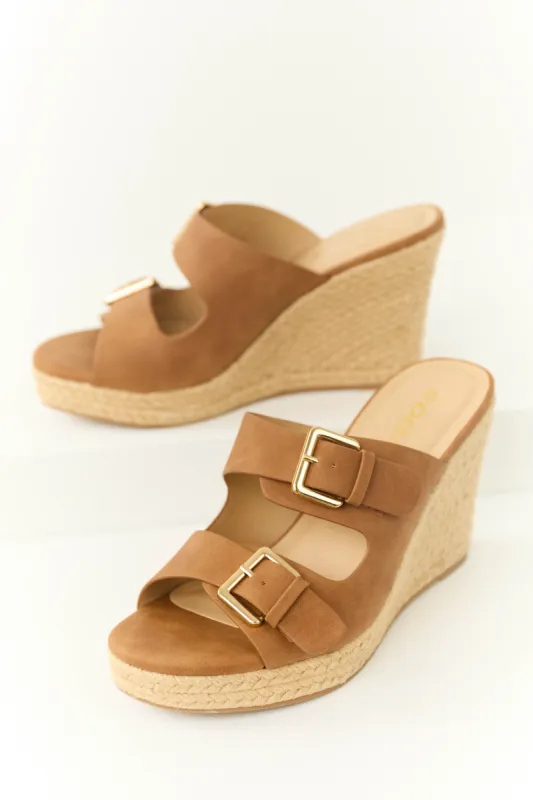 Spice Double Strap Espadrille Wedges sold by Lime Lush