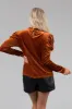 Pumpkin Spice Velvet Frill Collar Blouse sold by Lime Lush