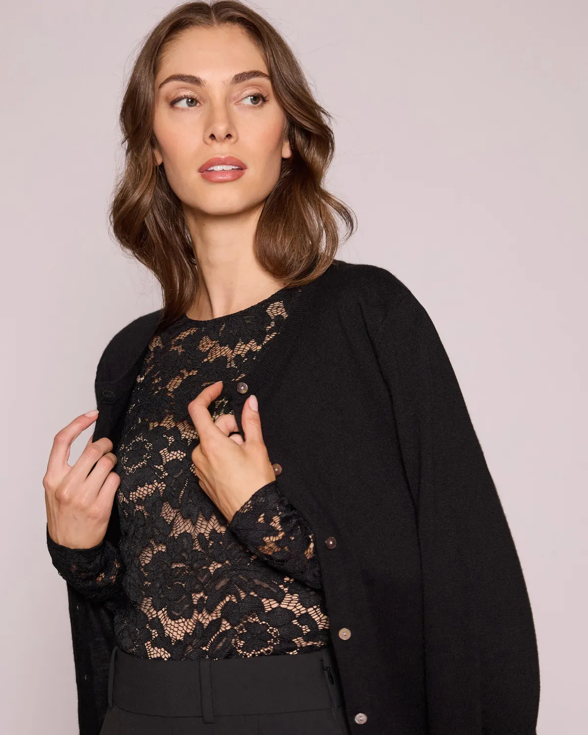 The Long Sleeve Lace Overlay sold by Numi product image thumbnail 4