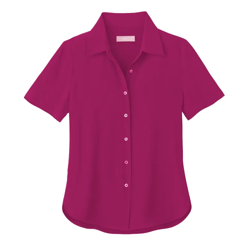 Almost Perfect Rosie Short Sleeve Blouse sold by Numi