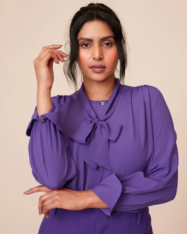 The Grace Removable-Tie Blouse Final Sale sold by Numi