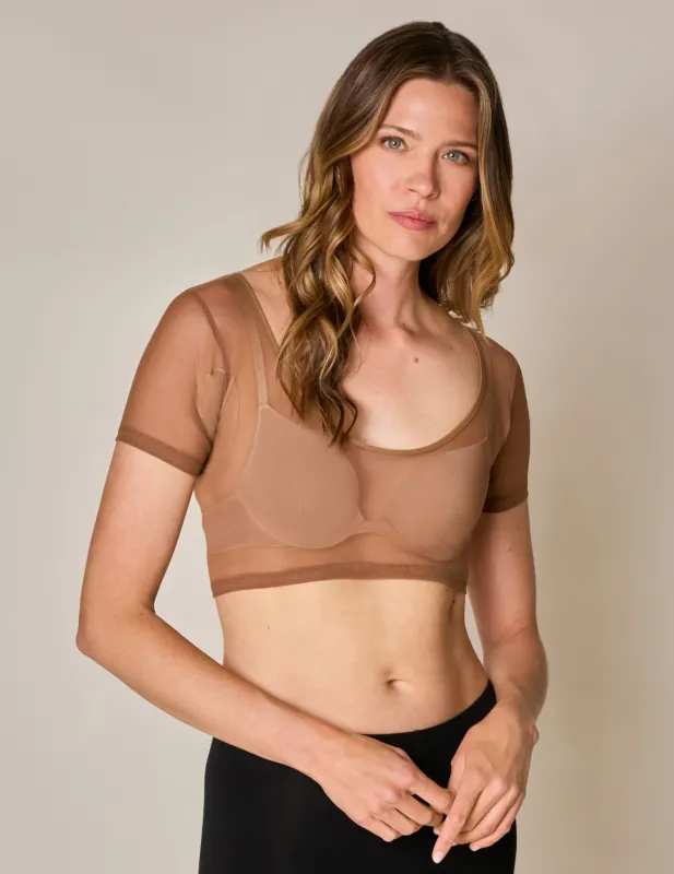 The Crop Mesh Undershirt sold by Numi