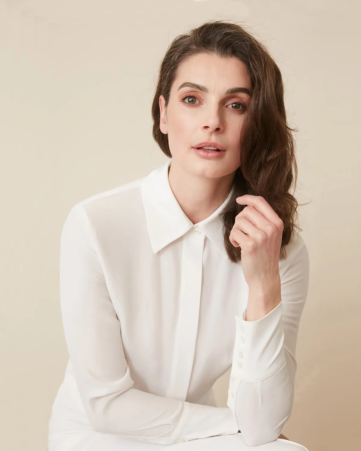 The Simone Button-Up Blouse sold by Numi product image thumbnail 5