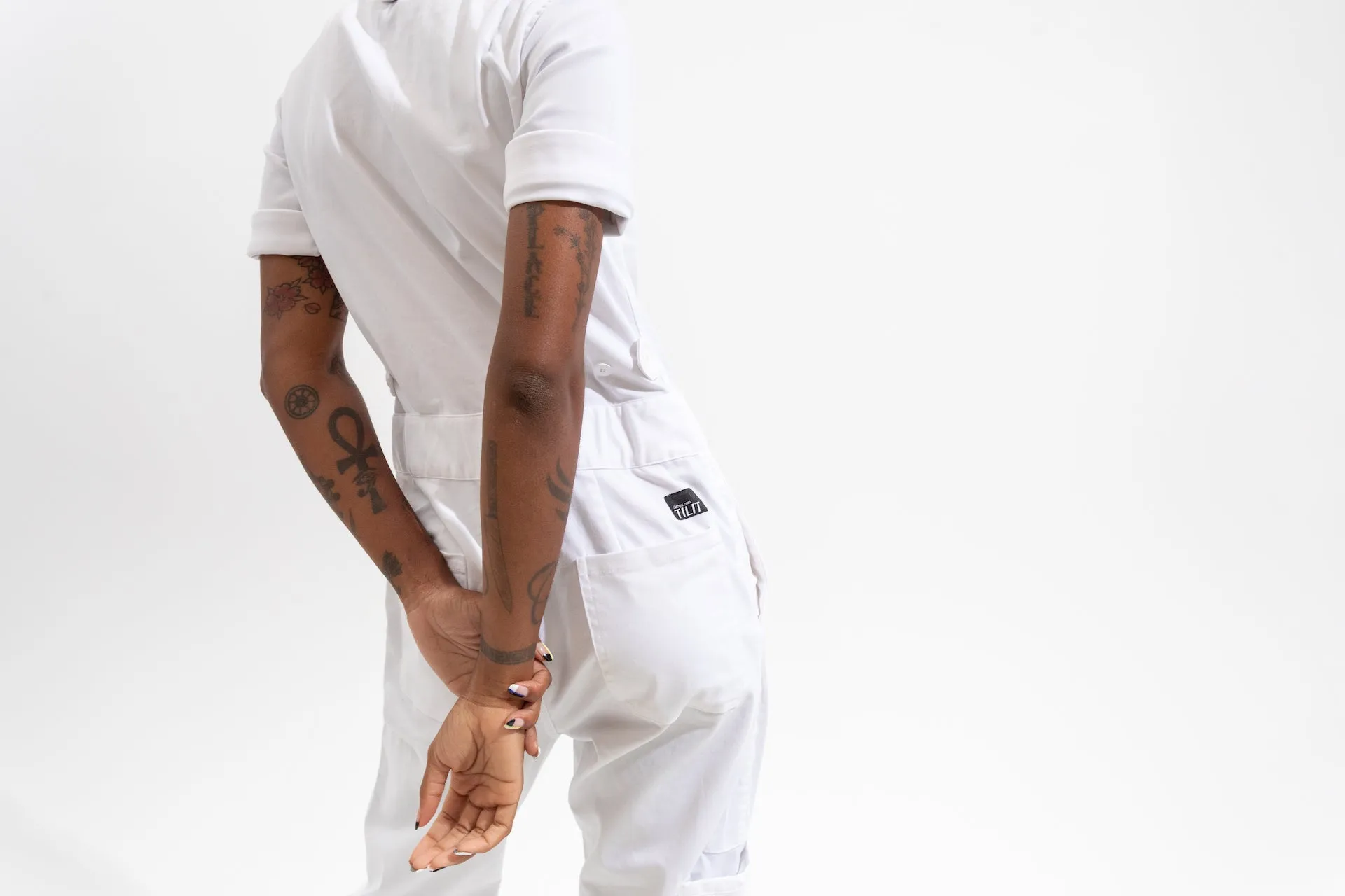 Women's Short Sleeve Jumpsuit sold by Tilit NYC product image thumbnail 4