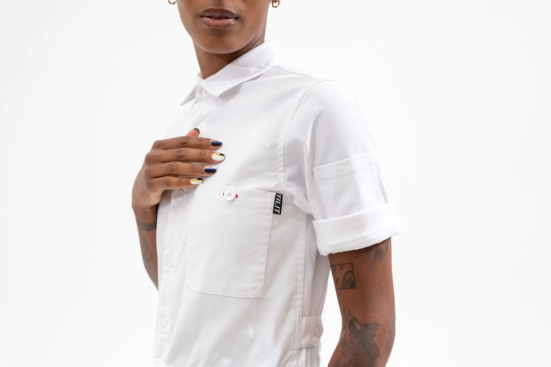 Women's Short Sleeve Jumpsuit sold by Tilit NYC product image thumbnail 3