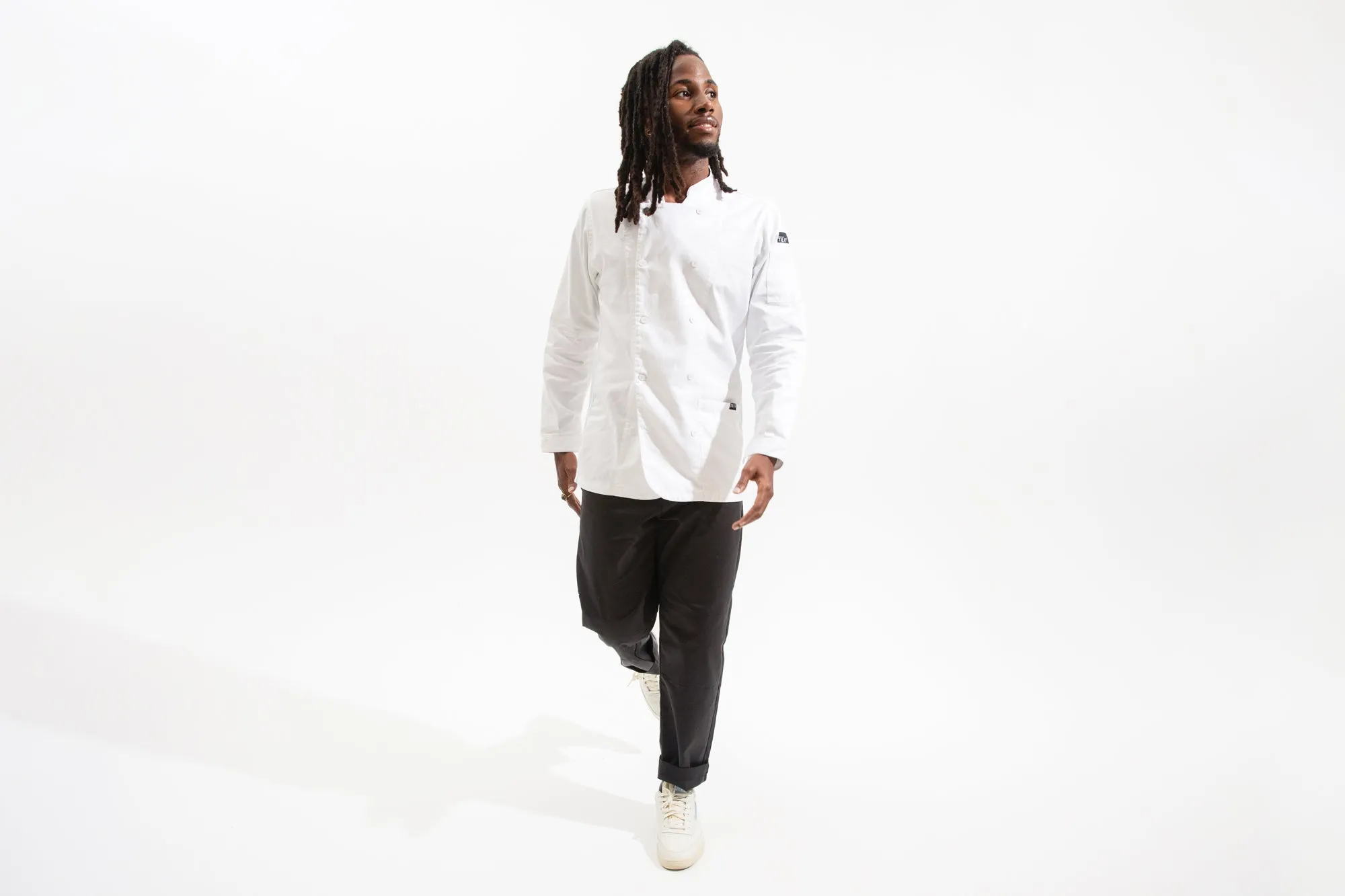 Long Sleeved Men's Chef Coat sold by Tilit NYC product image thumbnail 2