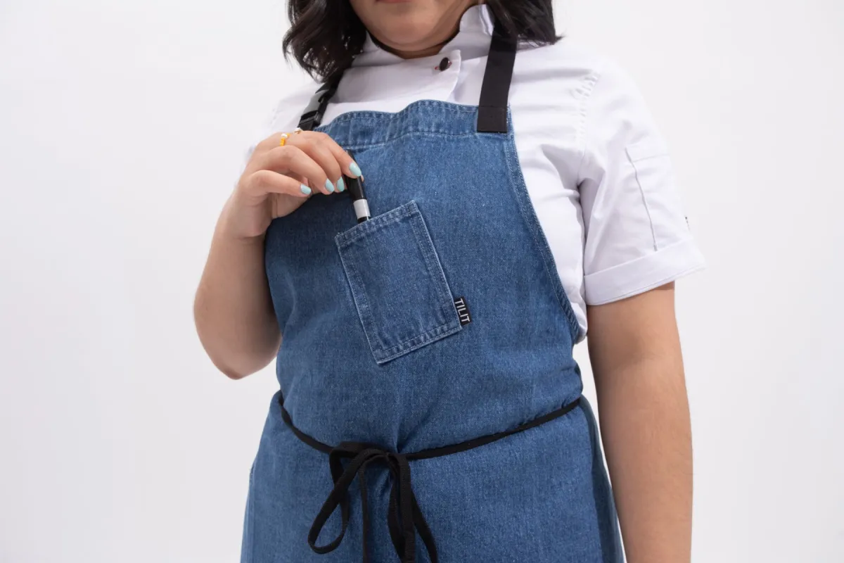 Blue Denim Supply Bib sold by Tilit NYC