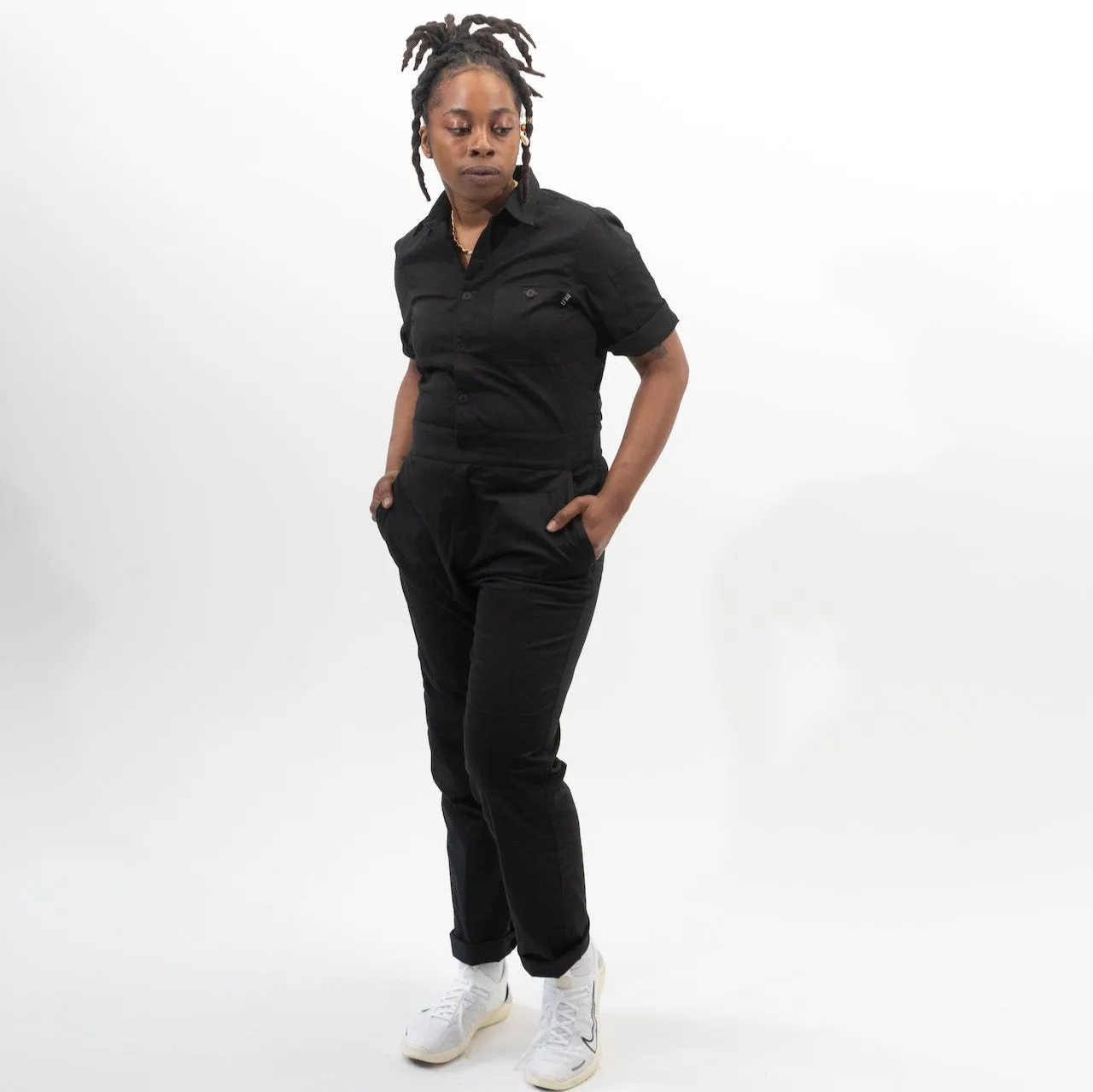 Women's Short Sleeve Jumpsuit sold by Tilit NYC product image thumbnail 4