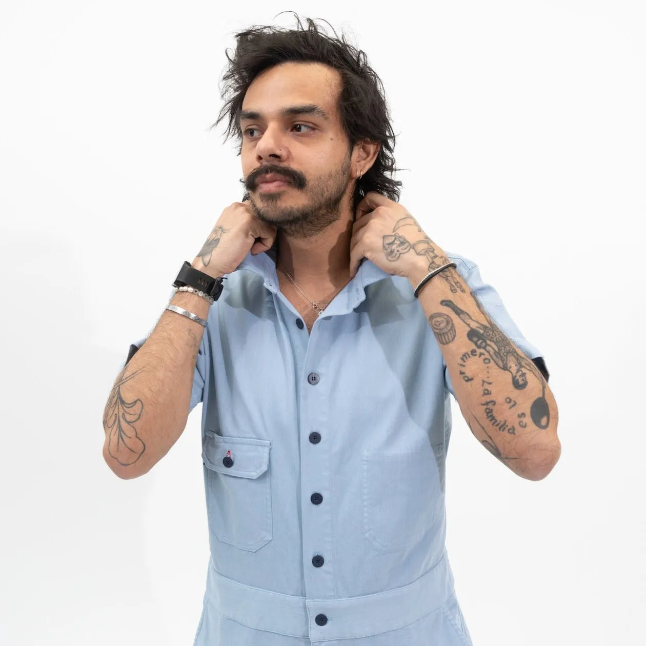 Over Easy Men's Short Sleeve Jumpsuit sold by Tilit NYC product image thumbnail 2