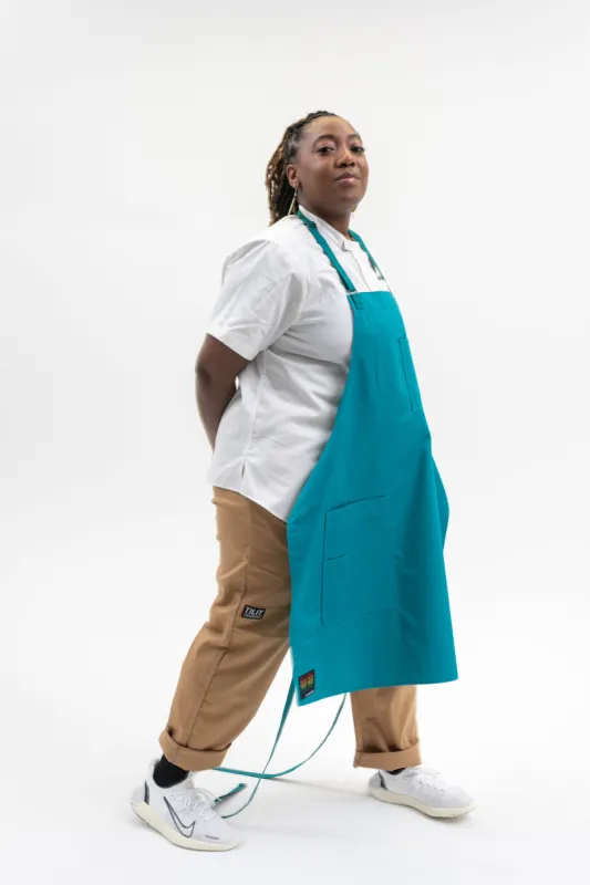 ColorSplash Apron of the Month - Spirulina sold by Tilit NYC