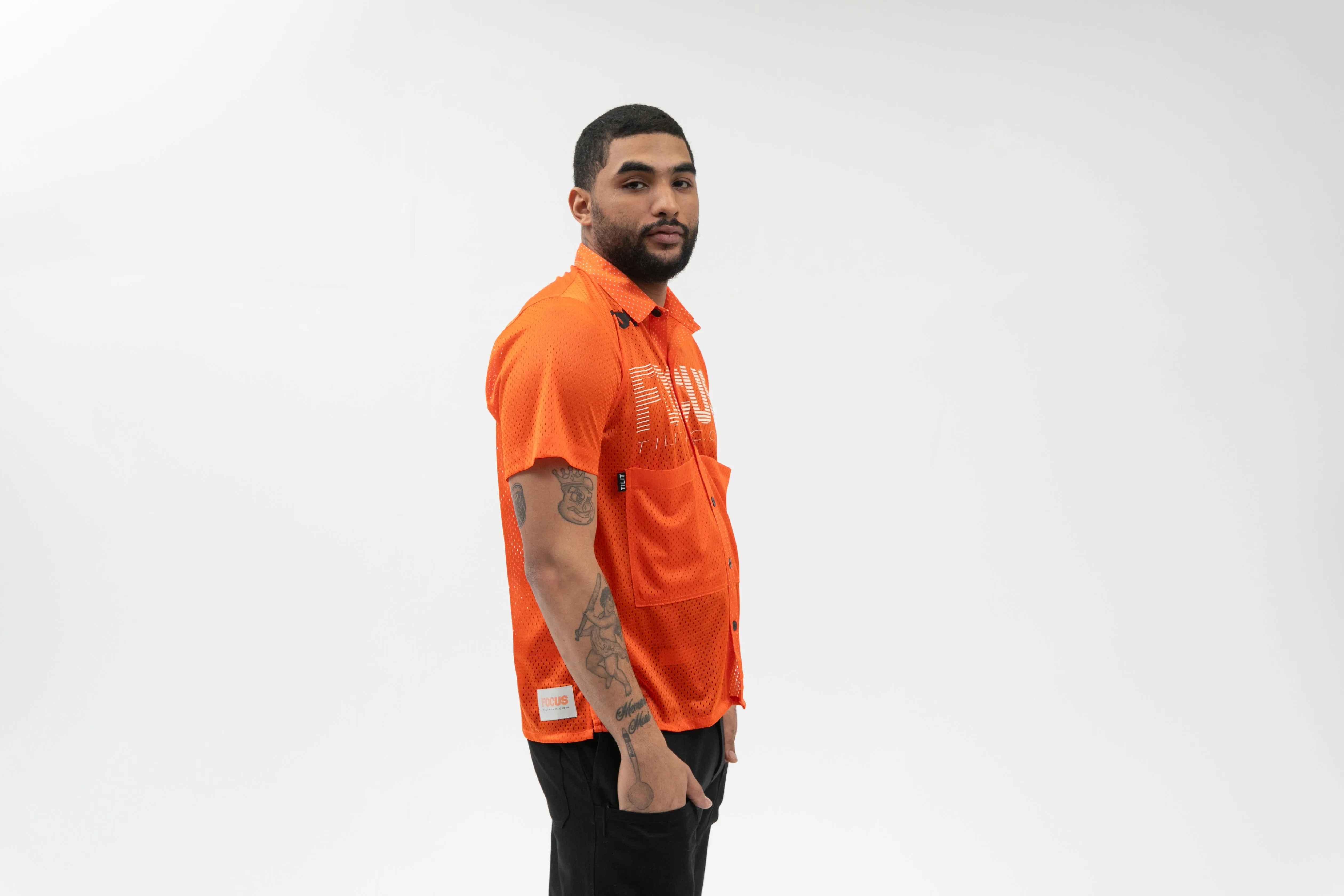 "FOCUS" Mesh Box Workshirt sold by Tilit NYC product image thumbnail 3