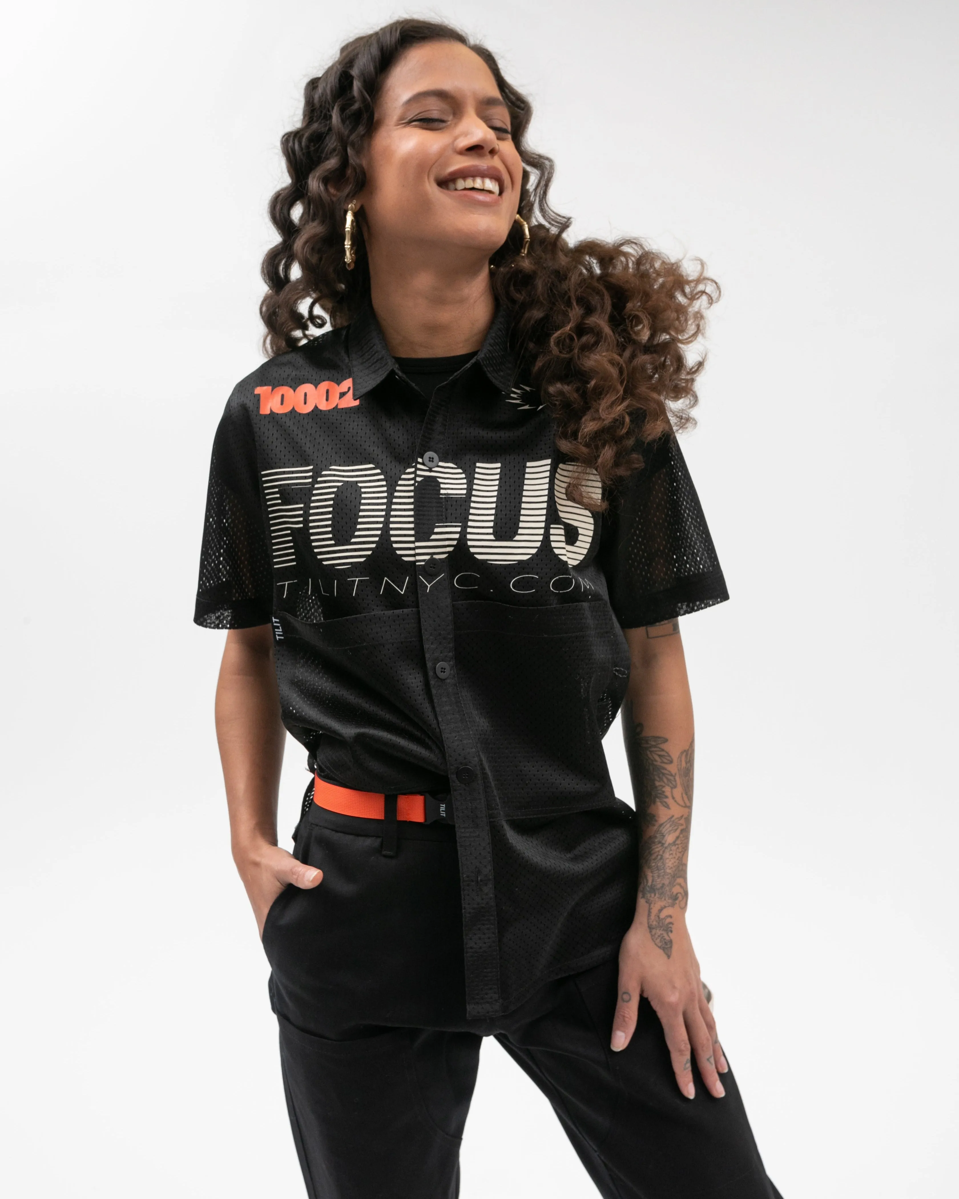 "FOCUS" Mesh Box Workshirt sold by Tilit NYC product image thumbnail 2