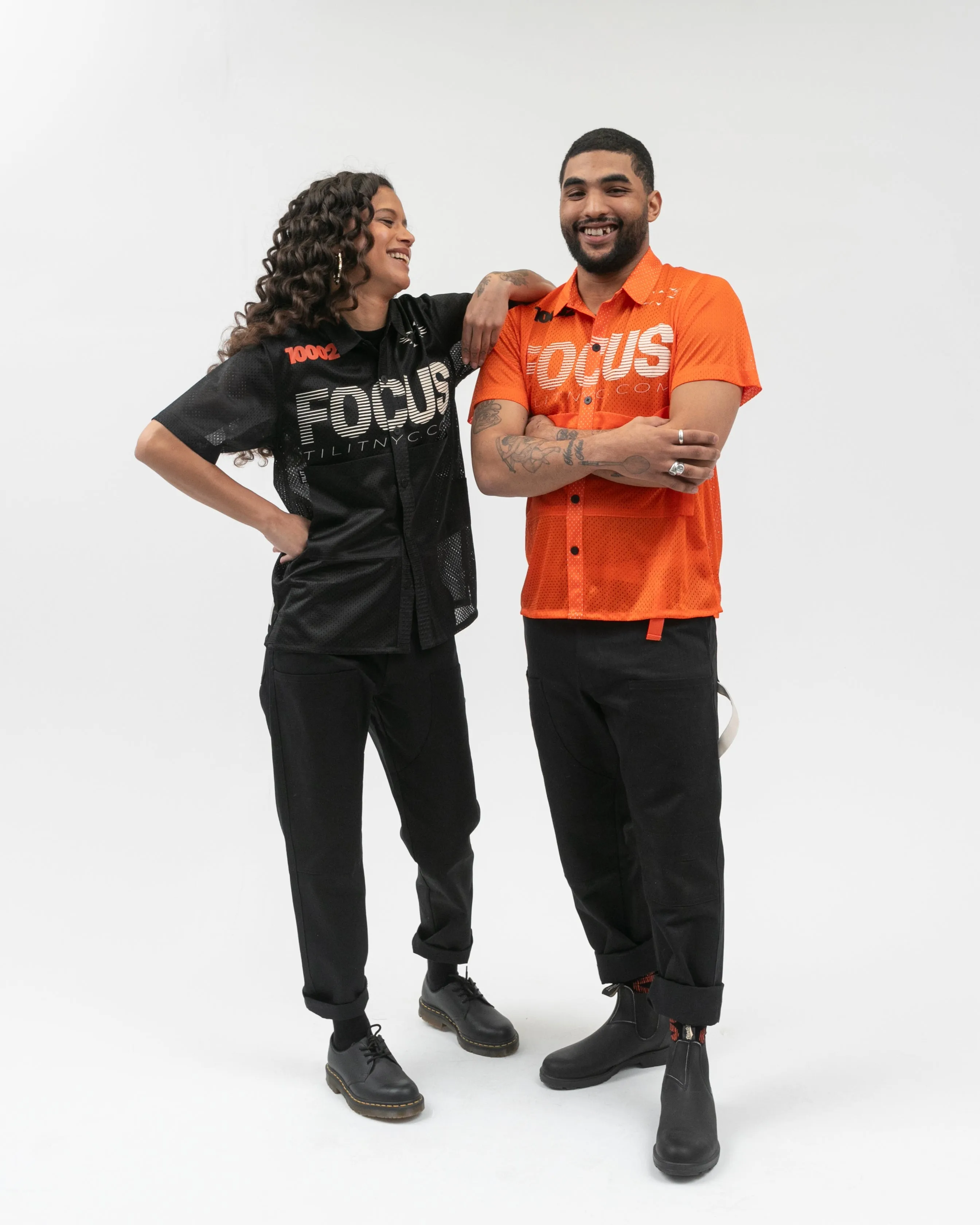 "FOCUS" Mesh Box Workshirt sold by Tilit NYC